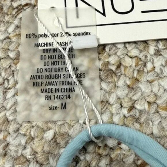 Super Cute Blue Bikini padded top Bottoms XL, Top M (B Cup) - Picture 3 of 6